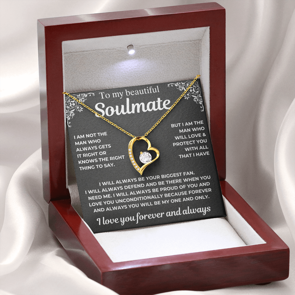 To My Soulmate - Your Biggest Fan - Gift Necklace