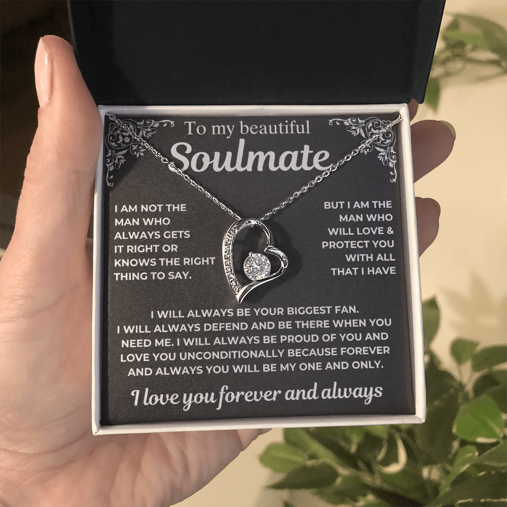 To My Soulmate - Your Biggest Fan - Gift Necklace