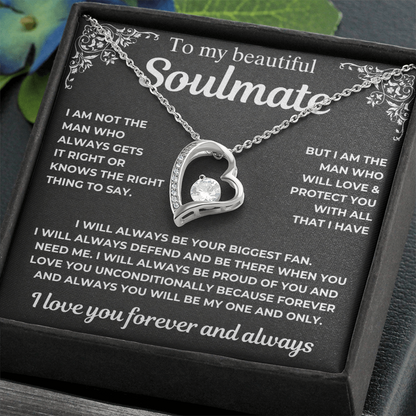 To My Soulmate - Your Biggest Fan - Gift Necklace