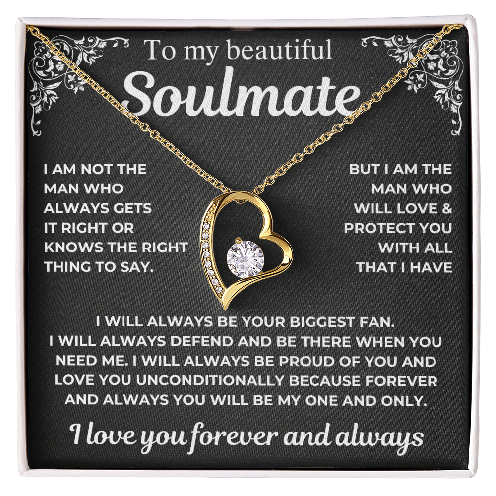 To My Soulmate - Your Biggest Fan - Gift Necklace