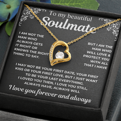 To My Soulmate - Love You Forever Necklace
