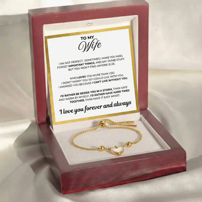 To My Wife - Love You Forever Bracelet