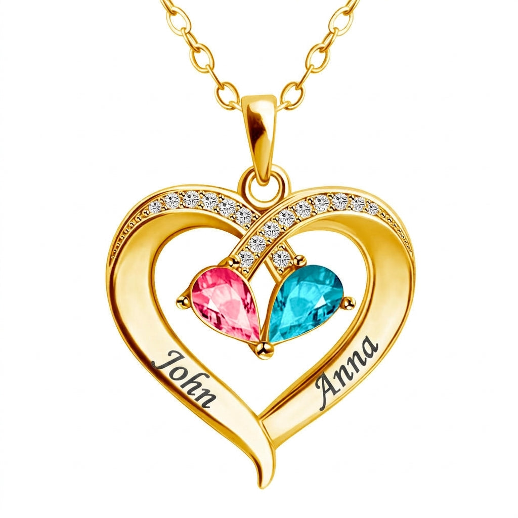 To My Wife - Birthstone Necklace