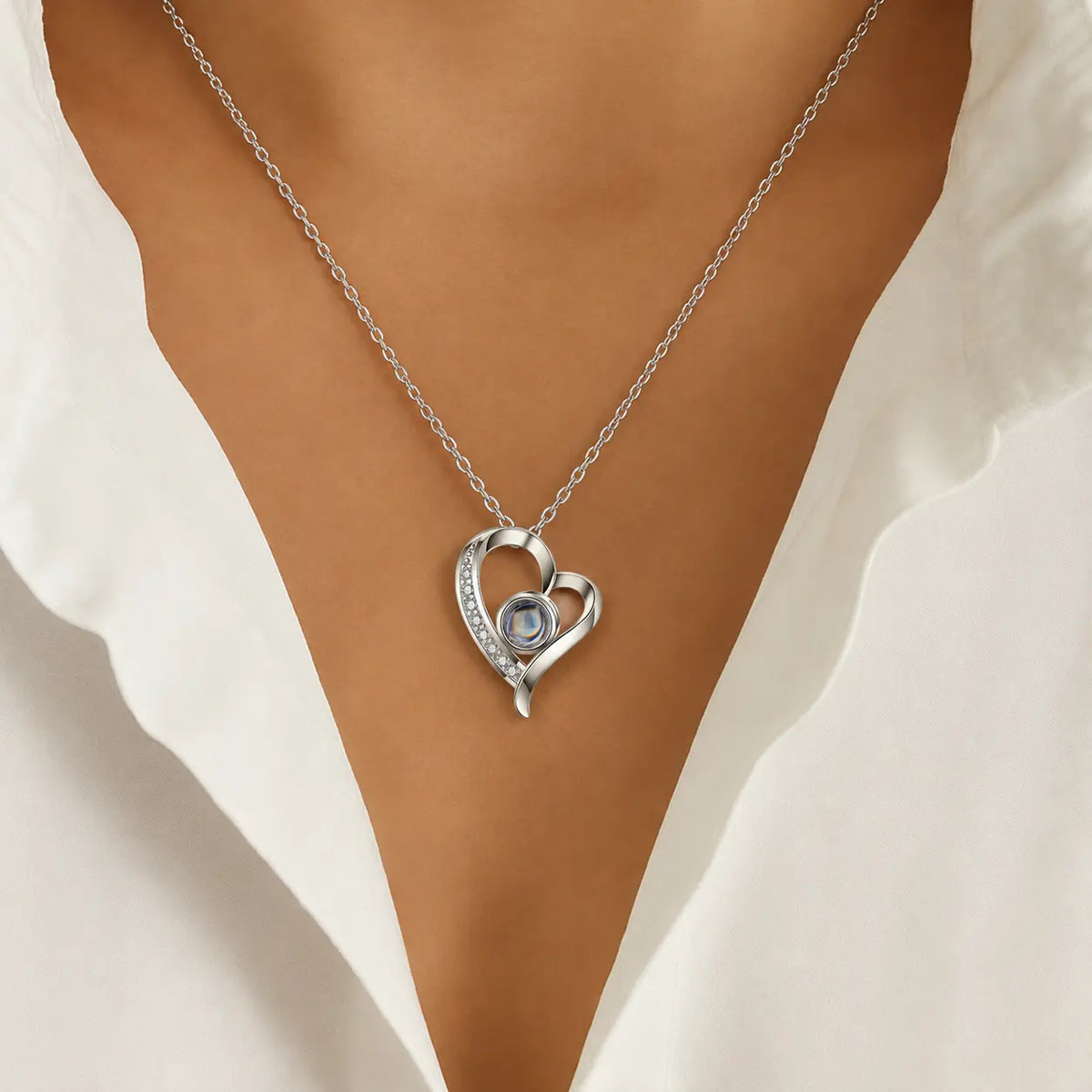 To My Wife - Love You Forever - Customised Photo Necklace