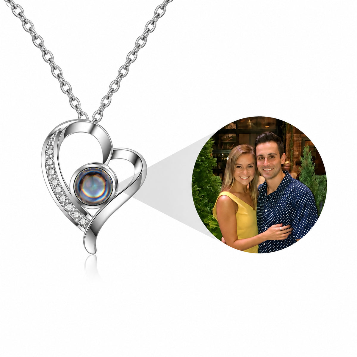 To My Wife - Love You Forever - Customised Photo Necklace