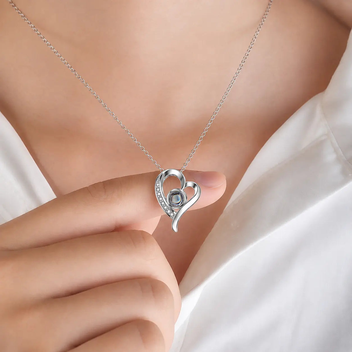 To My Wife - Love You Forever - Customised Photo Necklace