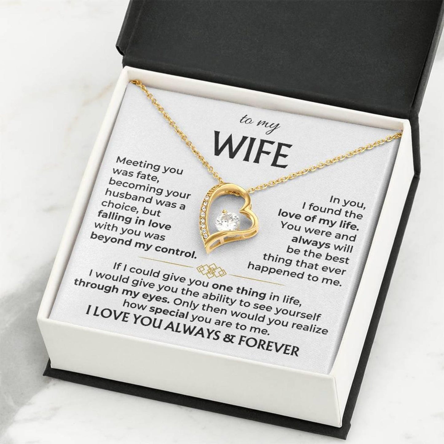 To My Wife - Love Of My Life Necklace