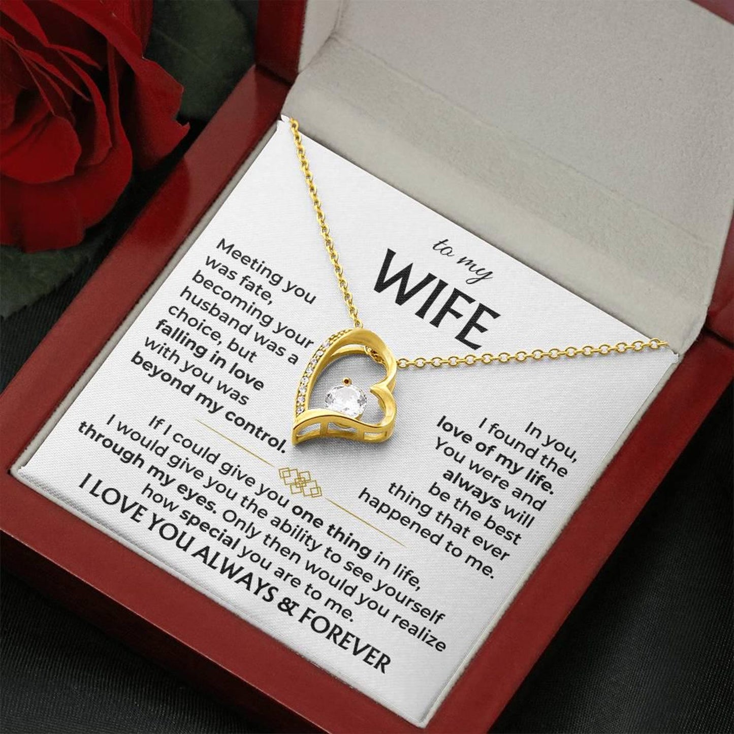 To My Wife - Love Of My Life Necklace