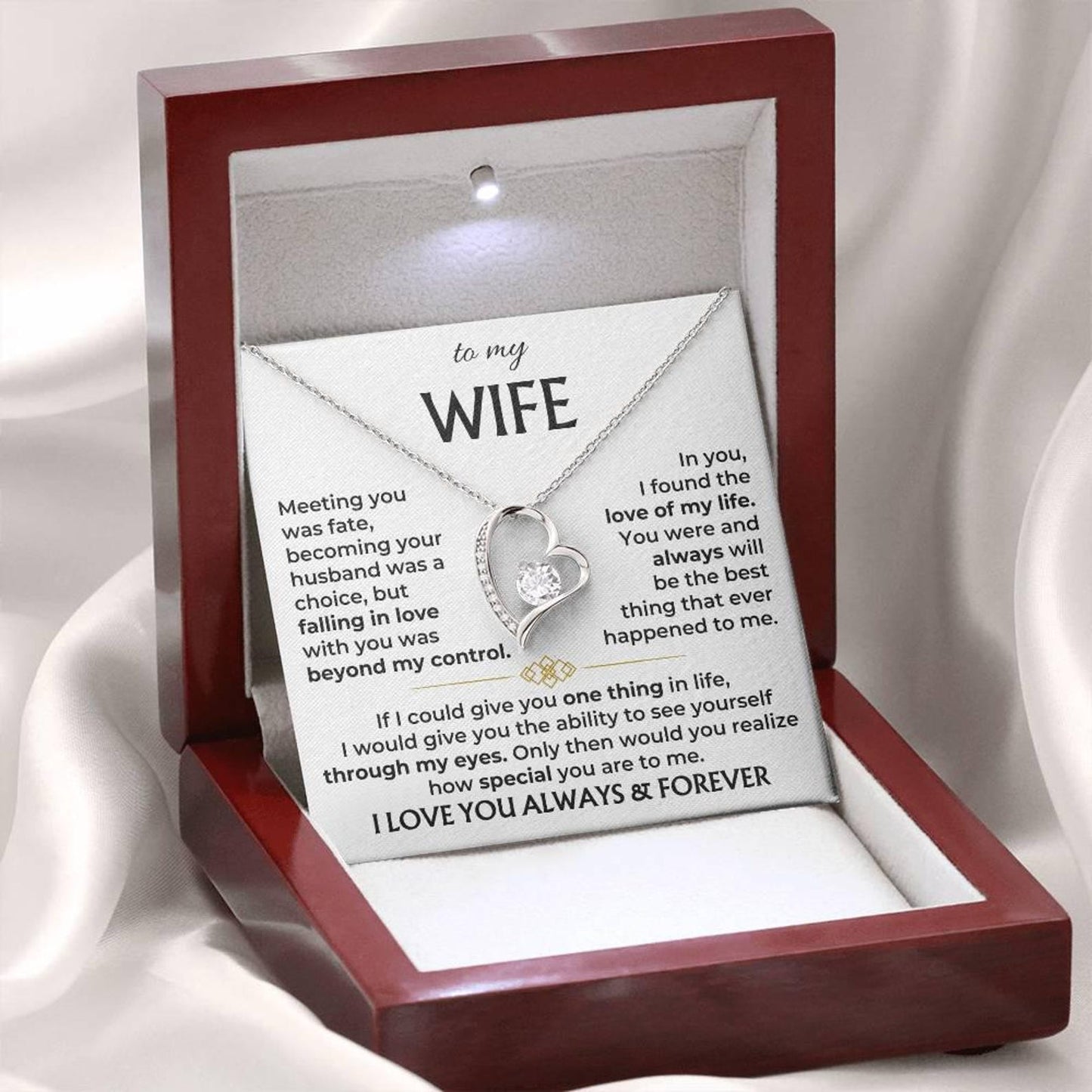 To My Wife - Love Of My Life Necklace