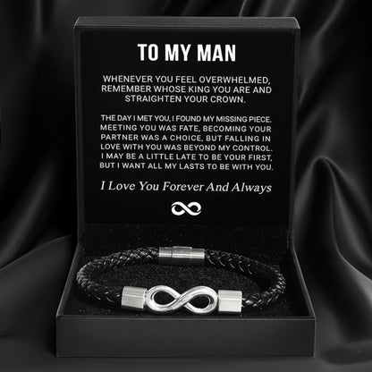 To My Man Infinity Love Bracelet