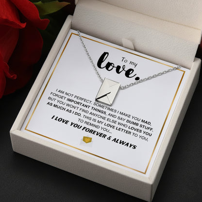 To My Love - Love Letter Necklace
