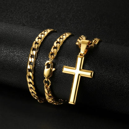 To My Son - Cross Necklace Gift from Dad