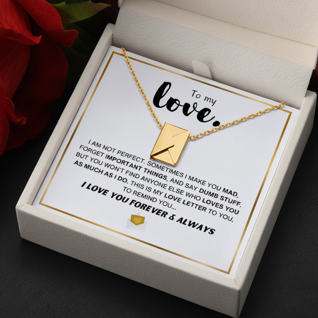 To My Love - Love Letter Necklace