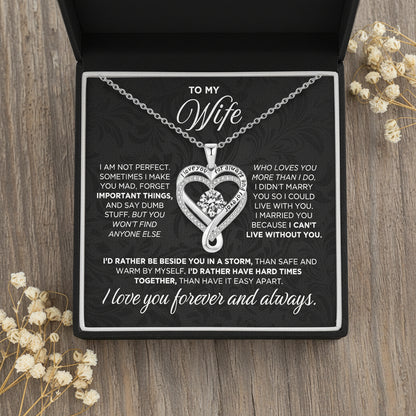 To My Wife - Love You Forever & Always Necklace