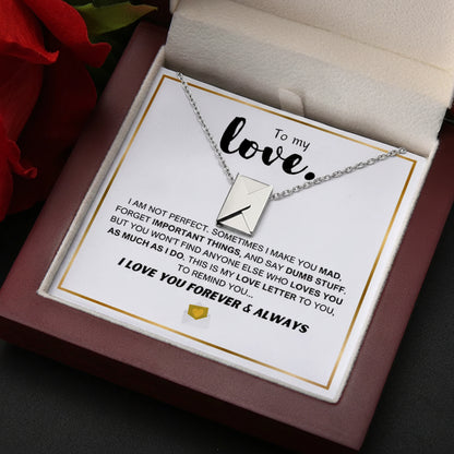 To My Love - Love Letter Necklace